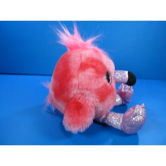 Zuru Whistling Pink Flamingo 8” Plush Glitter Eyes Stuffed Animal Toy - Picture 4 of 7